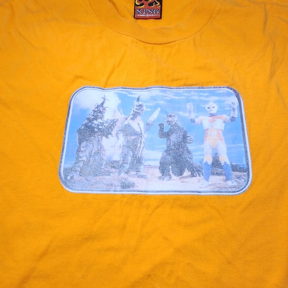 XING T-SHIRTS SIZE XL Orange Godzilla - Picture 7 of 7
